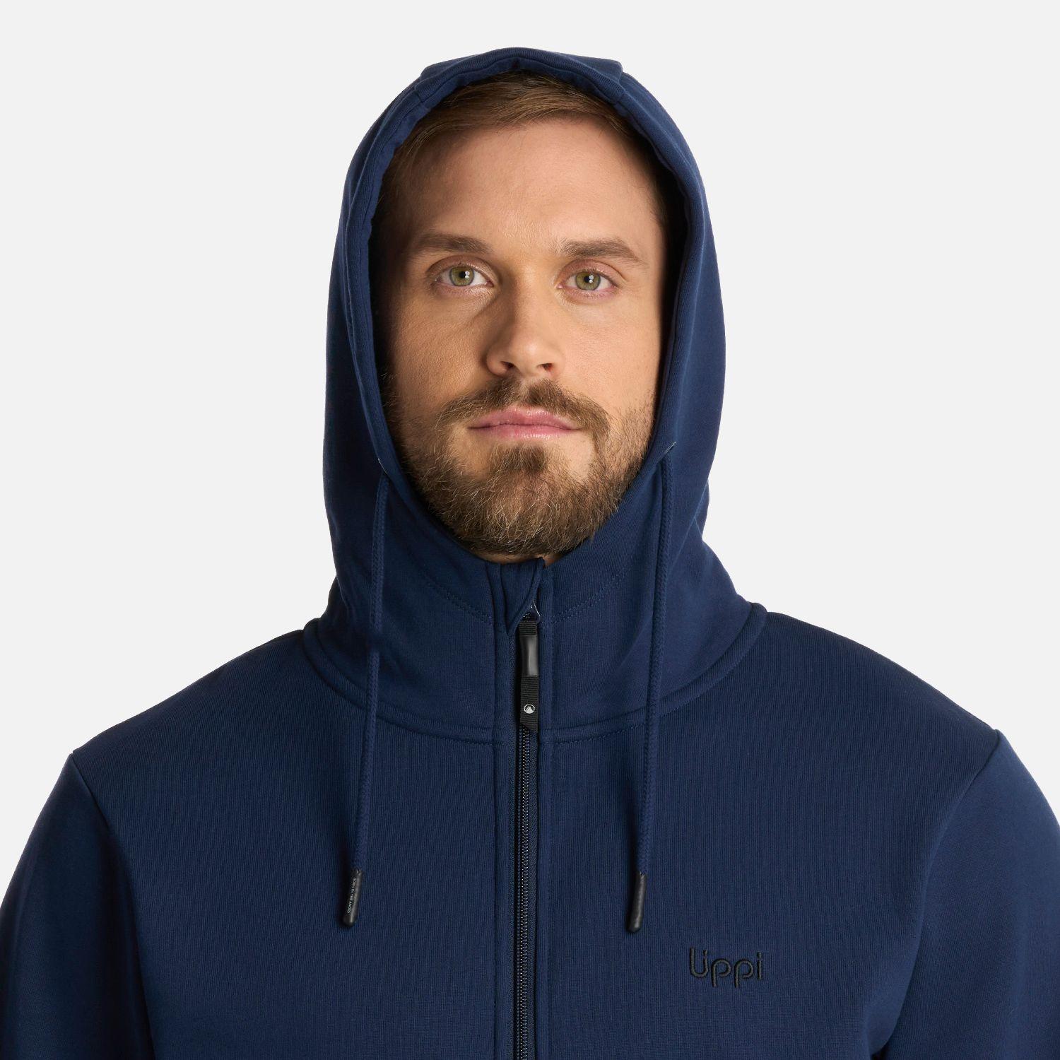 Polerón Hombre Ulmo FullZip Sweatshirt Azul Marino Lippi I25-3