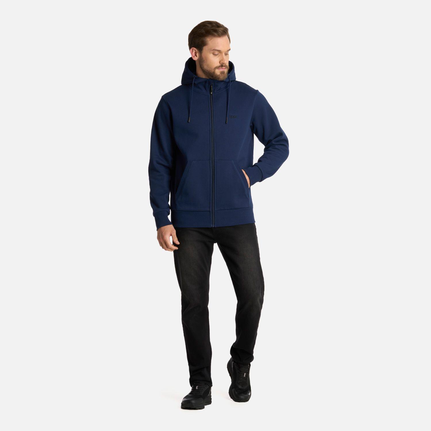 Polerón Hombre Ulmo FullZip Sweatshirt Azul Marino Lippi I25-5