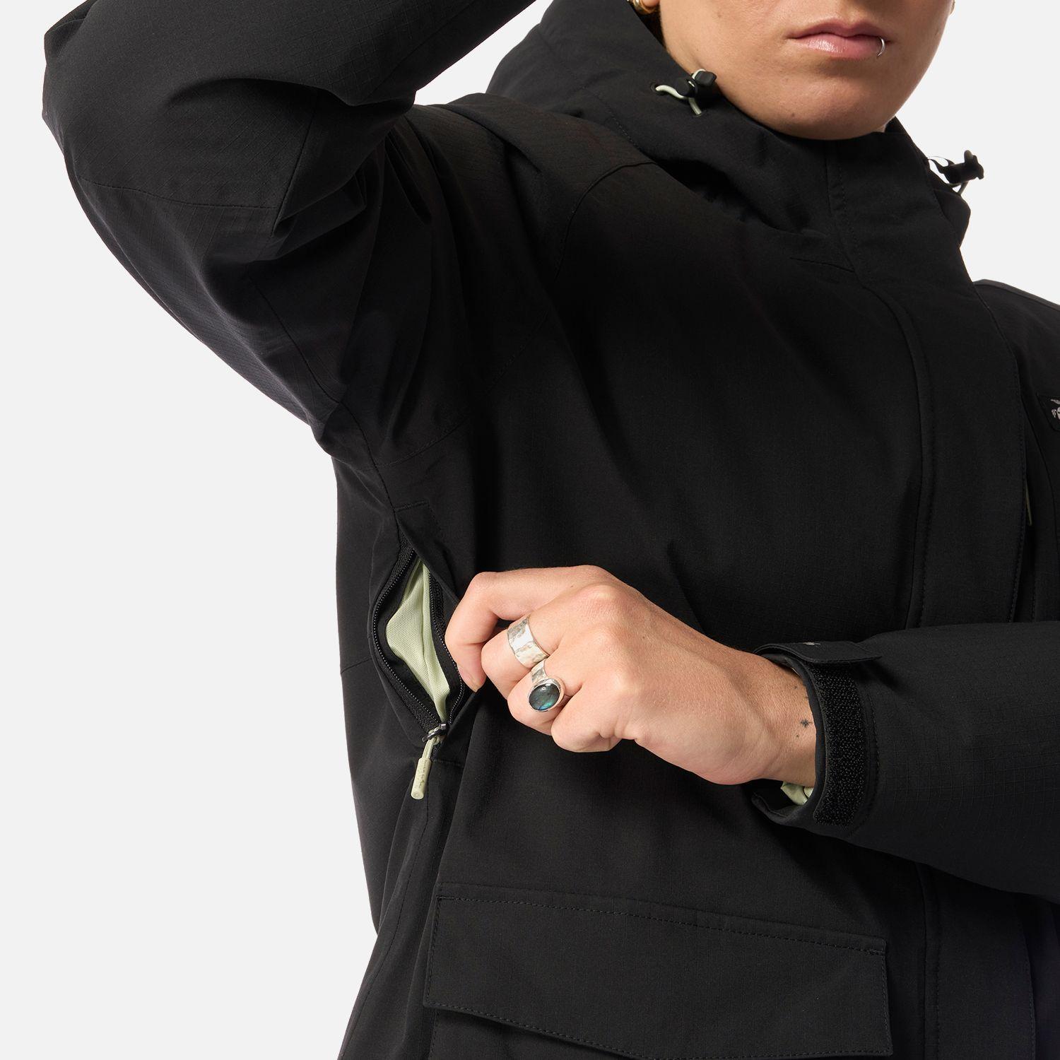 Chaqueta Mujer Diluvio Negro Haka Honu I26-4