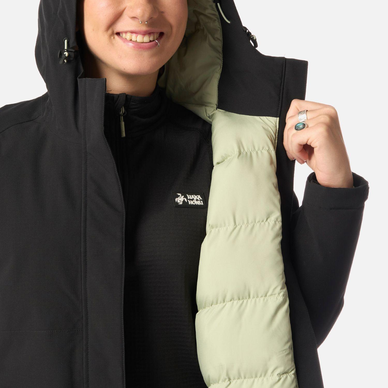 Chaqueta Mujer Diluvio Negro Haka Honu I26-9