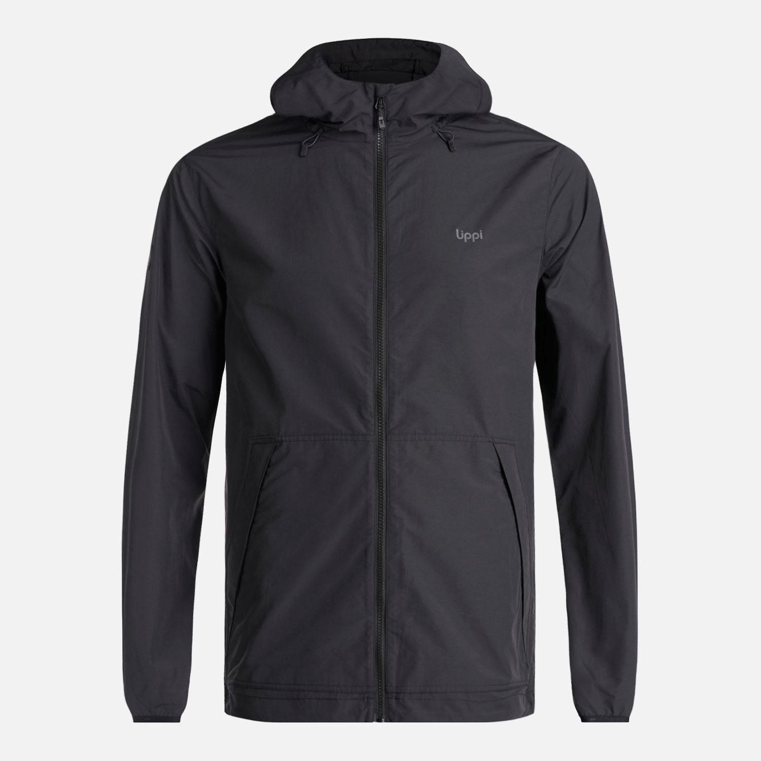 Chaqueta Hombre WindLand Windbraker Hoody Jacket Negro Lippi-0