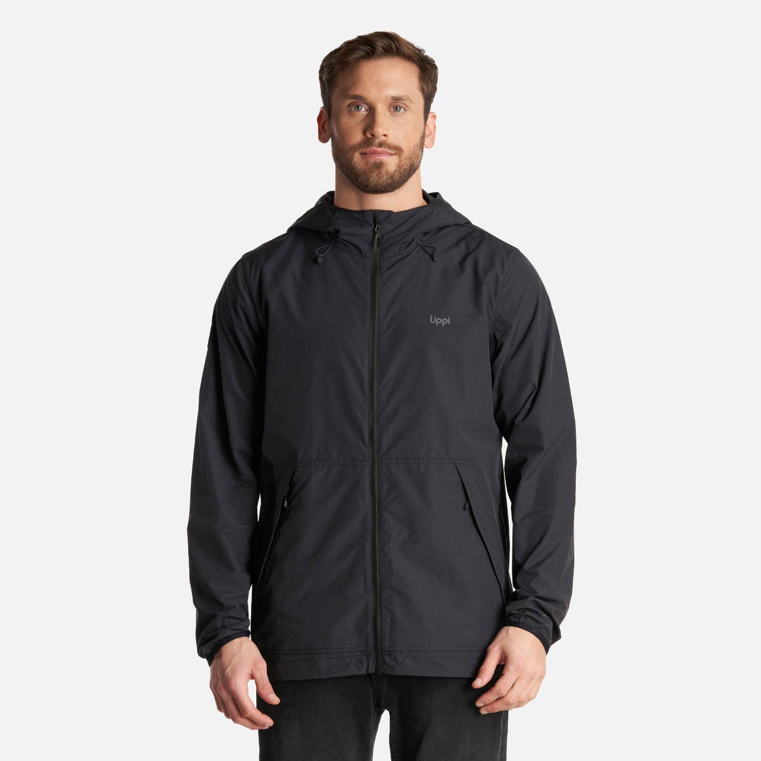 Chaqueta Hombre WindLand Windbraker Hoody Jacket Negro Lippi-1