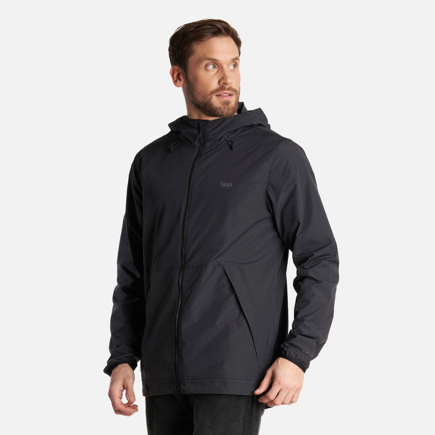 Chaqueta Hombre WindLand Windbraker Hoody Jacket Negro Lippi-2