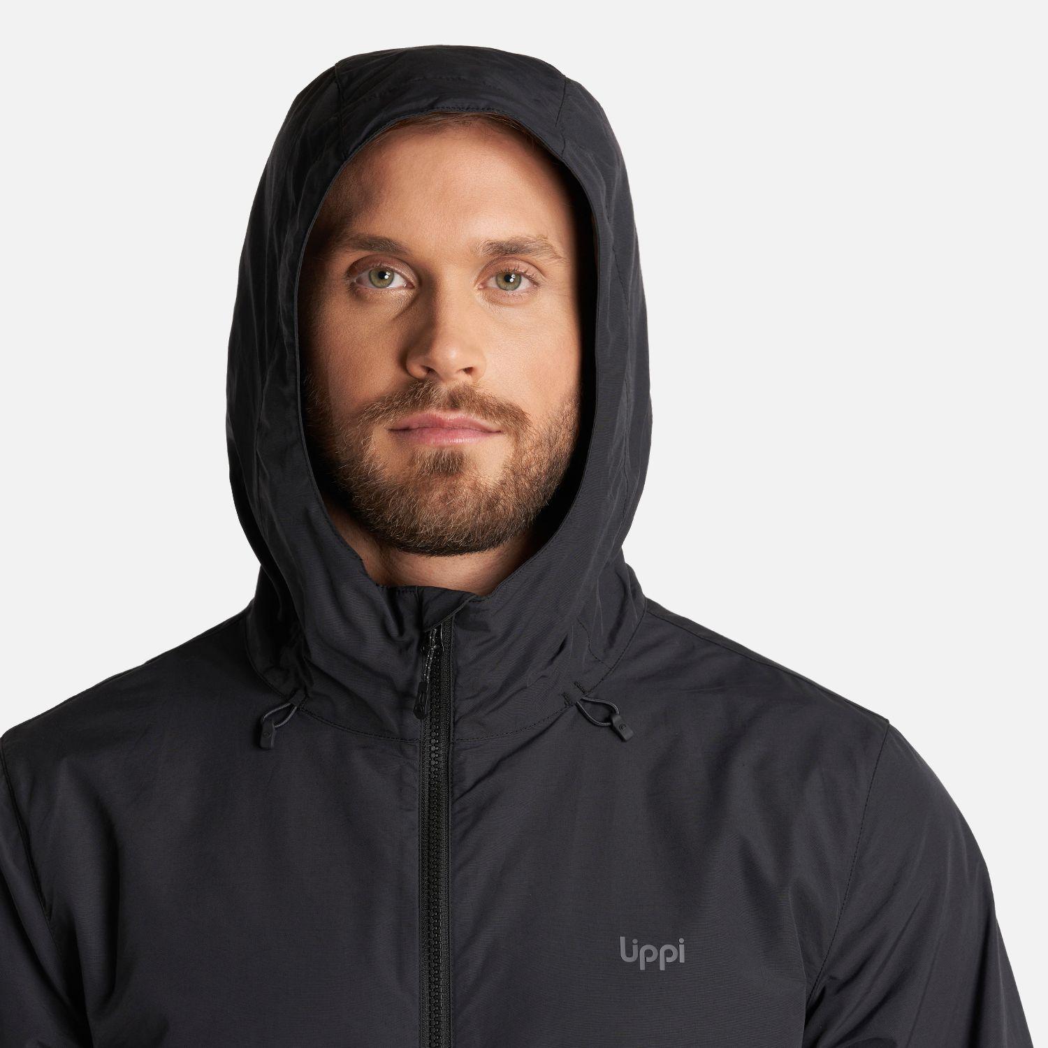 Chaqueta Hombre WindLand Windbraker Hoody Jacket Negro Lippi-4