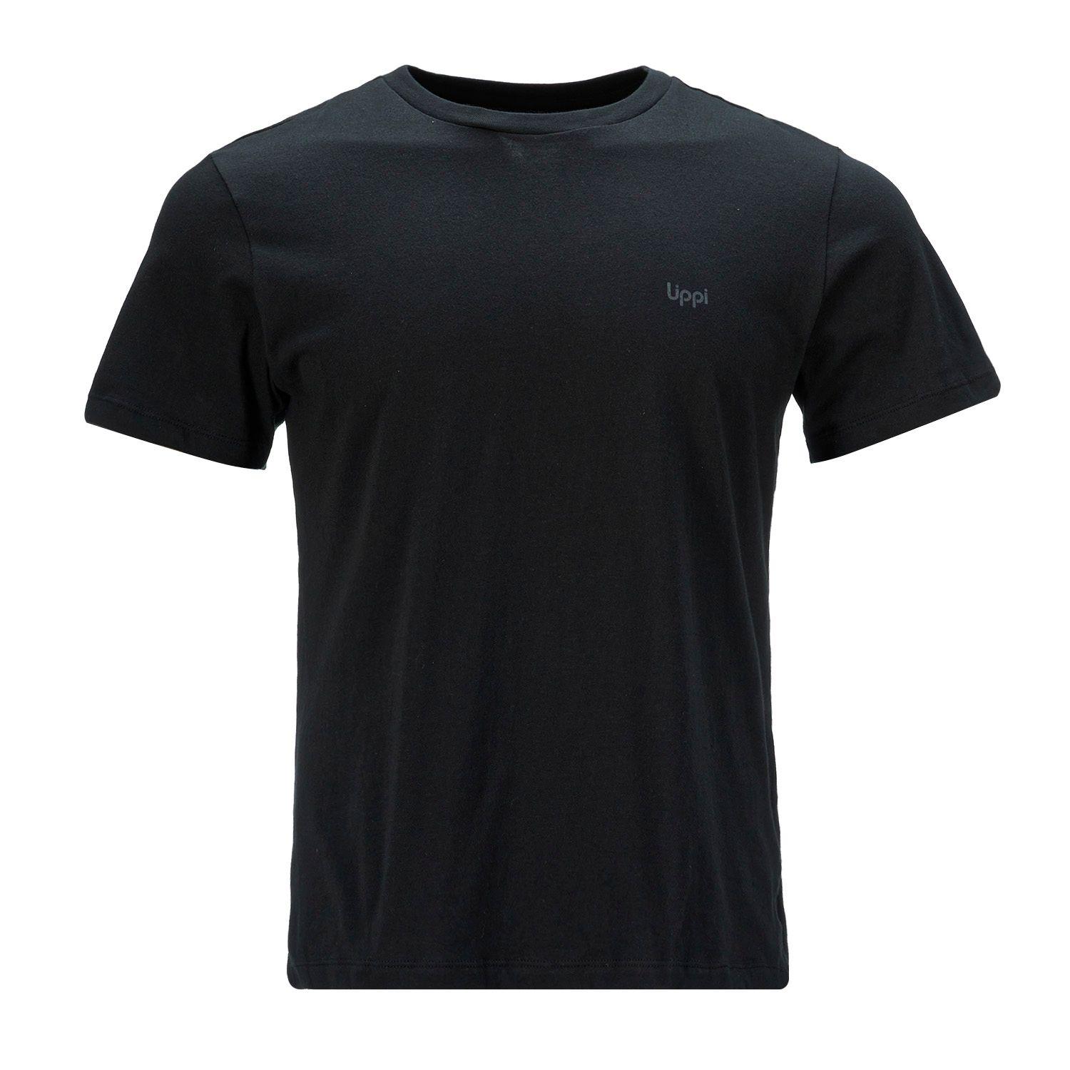 Polera Hombre Crew Organic T-Shirt Negro Lippi-0