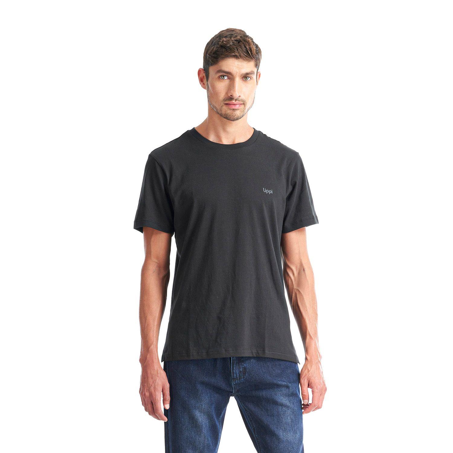 Polera Hombre Crew Organic T-Shirt Negro Lippi-1