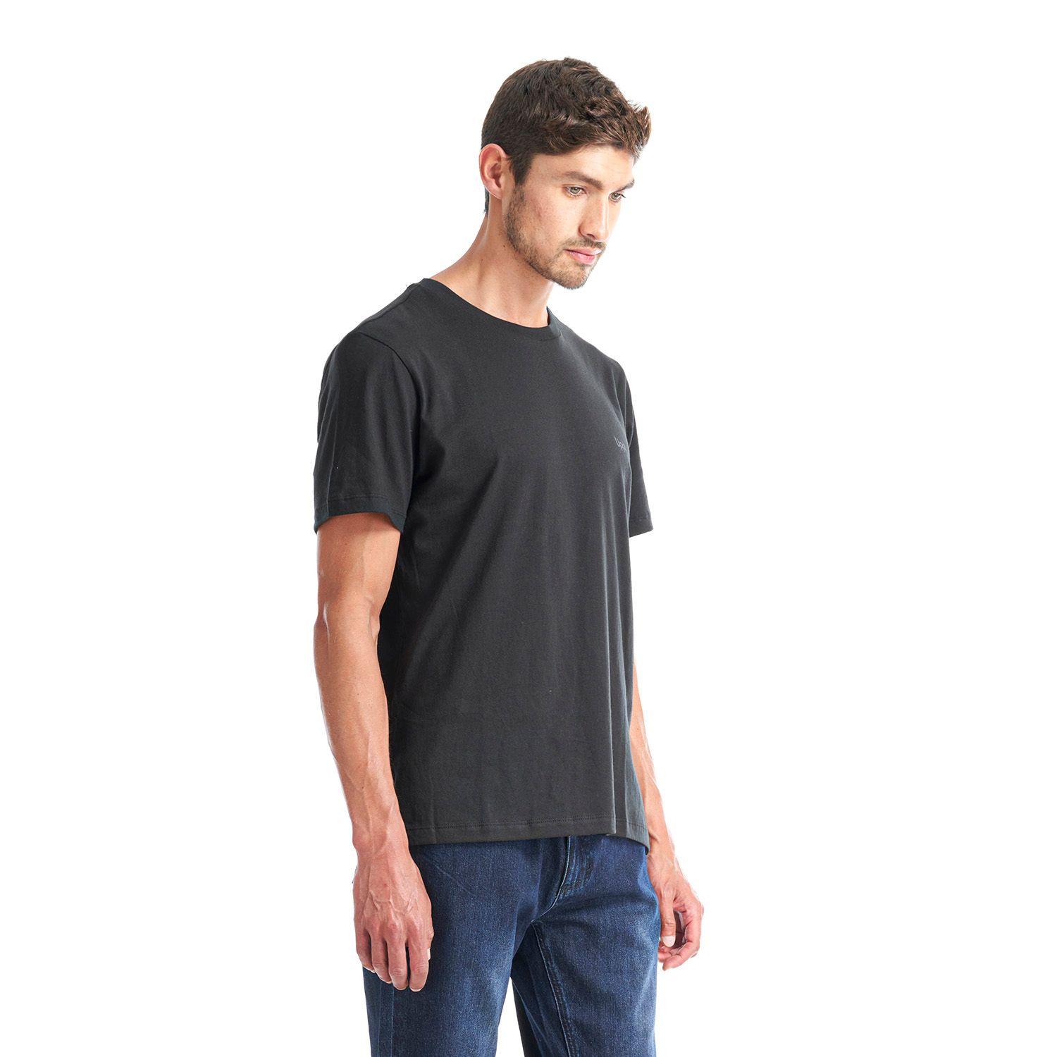 Polera Hombre Crew Organic T-Shirt Negro Lippi-2