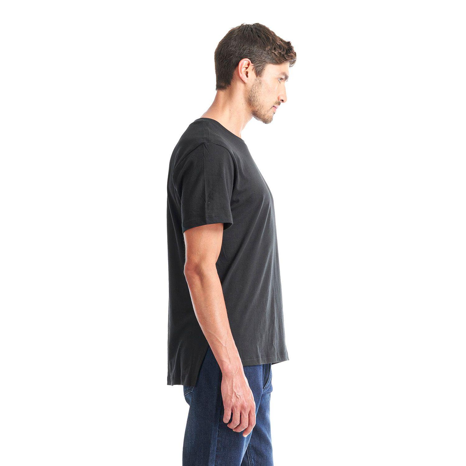 Polera Hombre Crew Organic T-Shirt Negro Lippi-3