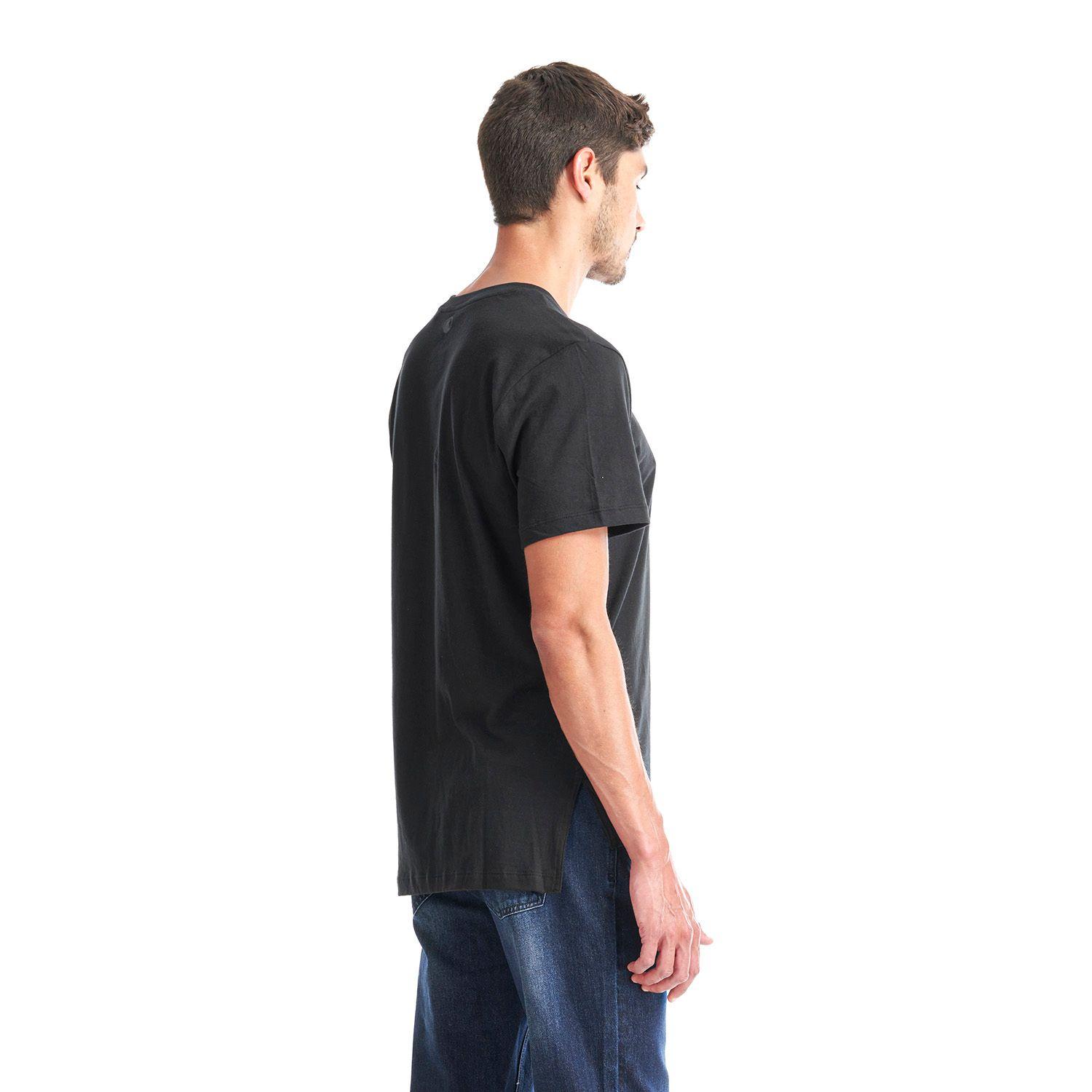 Polera Hombre Crew Organic T-Shirt Negro Lippi-4
