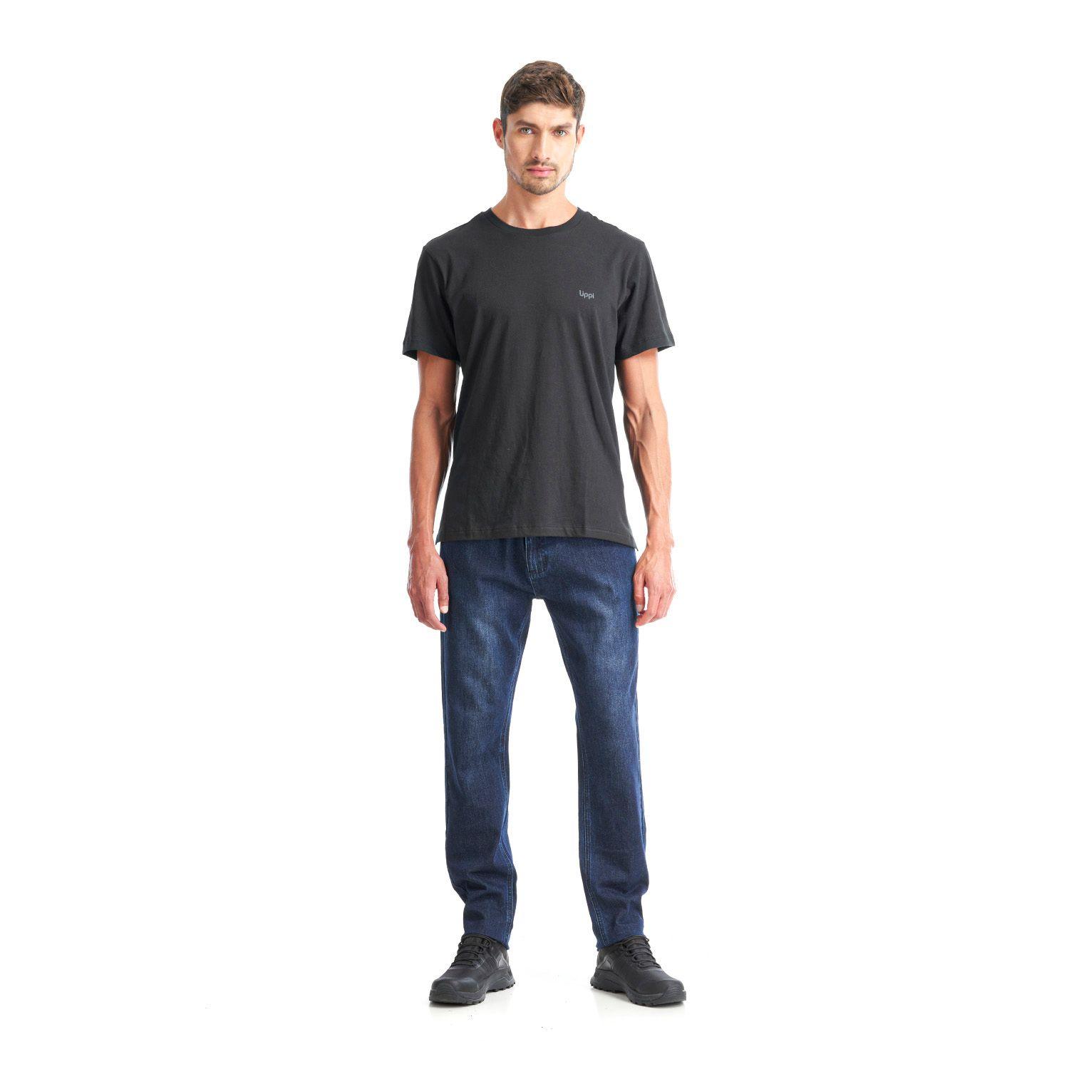 Polera Hombre Crew Organic T-Shirt Negro Lippi-7