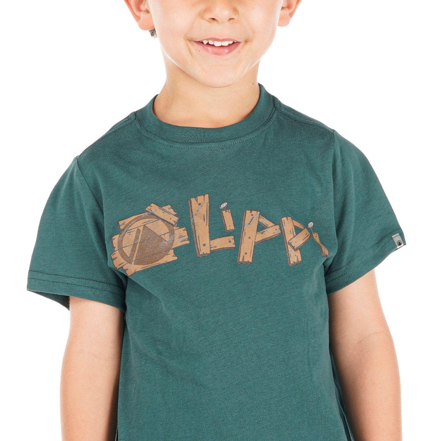 Polera Niño Logo Lippi UV-Stop T-Shirt Turquesa Oscuro Lippi V22-4