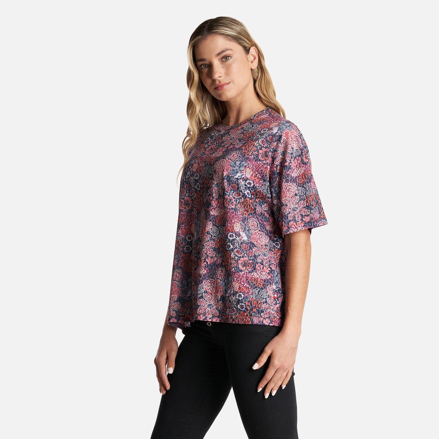 Polera Mujer Coralisima Print Rosa Haka Honu-2