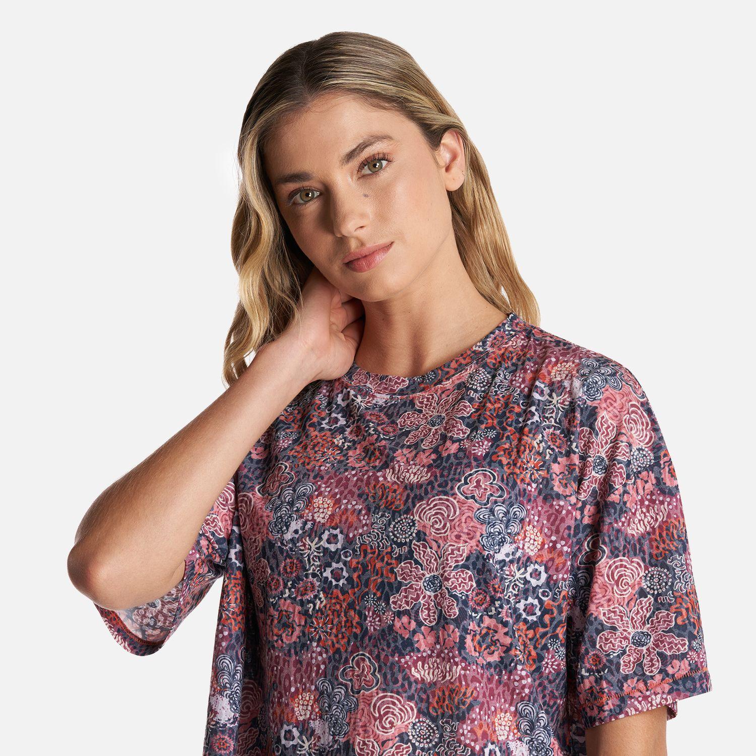 Polera Mujer Coralisima Print Rosa Haka Honu-4