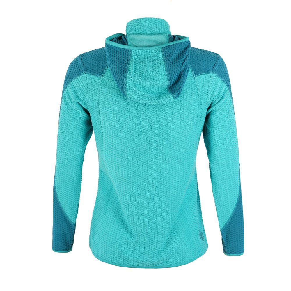 Poleron Mujer Jacaranda Nano-F 14 Zip Hoody Turquesa Verde Lippi-1