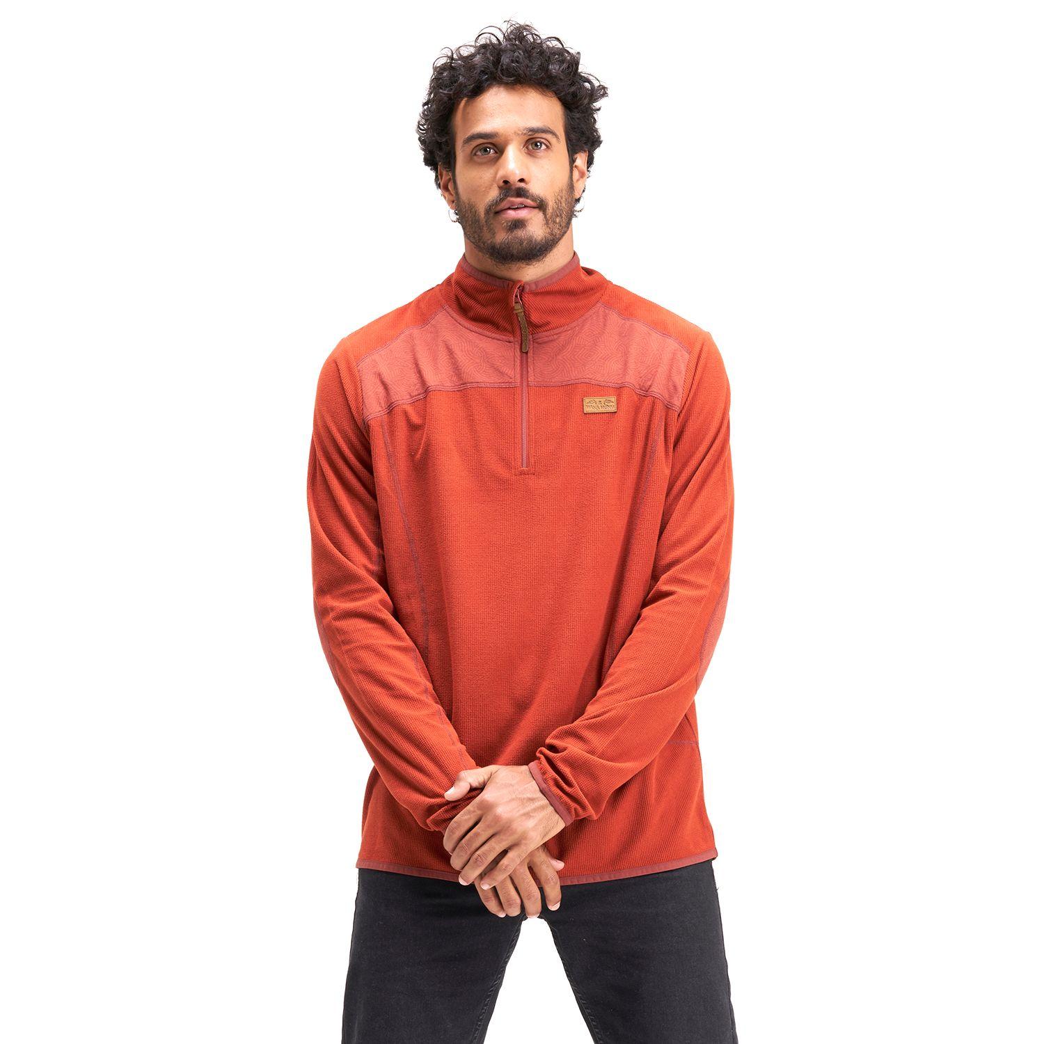 Poleron Hombre Taina Terracota Haka Honu-1