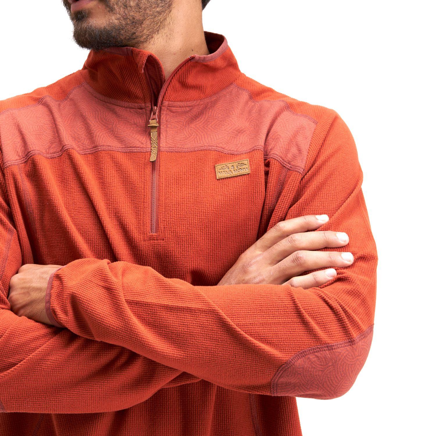 Poleron Hombre Taina Terracota Haka Honu-4