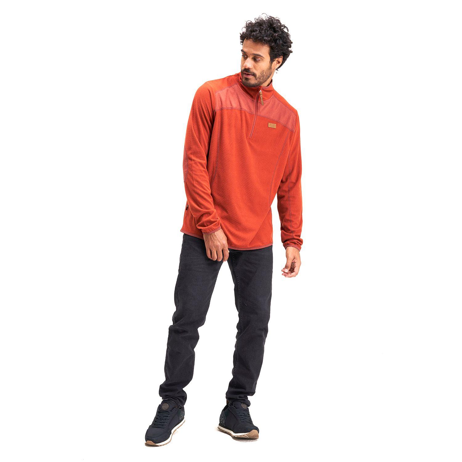 Poleron Hombre Taina Terracota Haka Honu-5