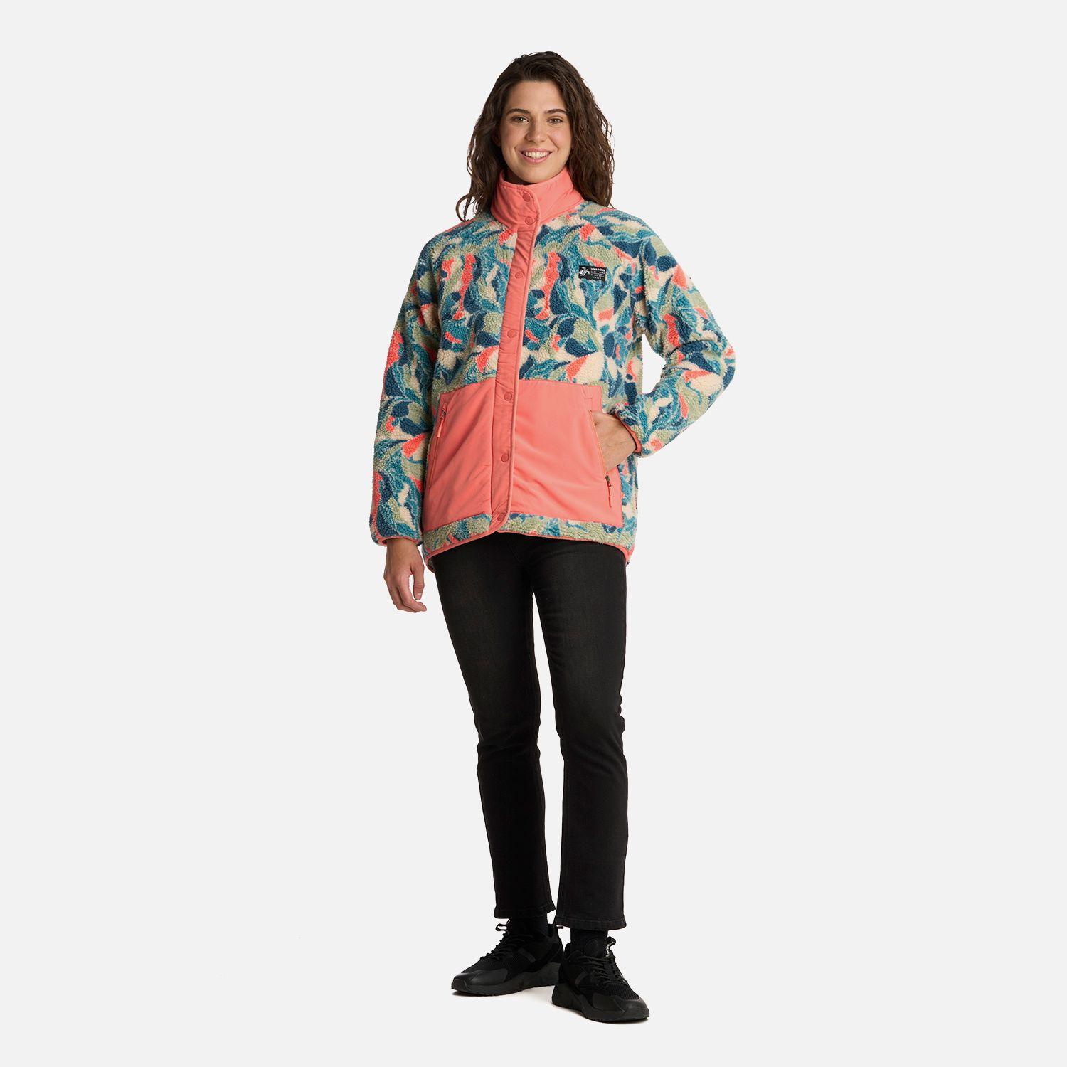 Polerón Mujer Zip-porrito Print Taupe Haka Honu I25-6