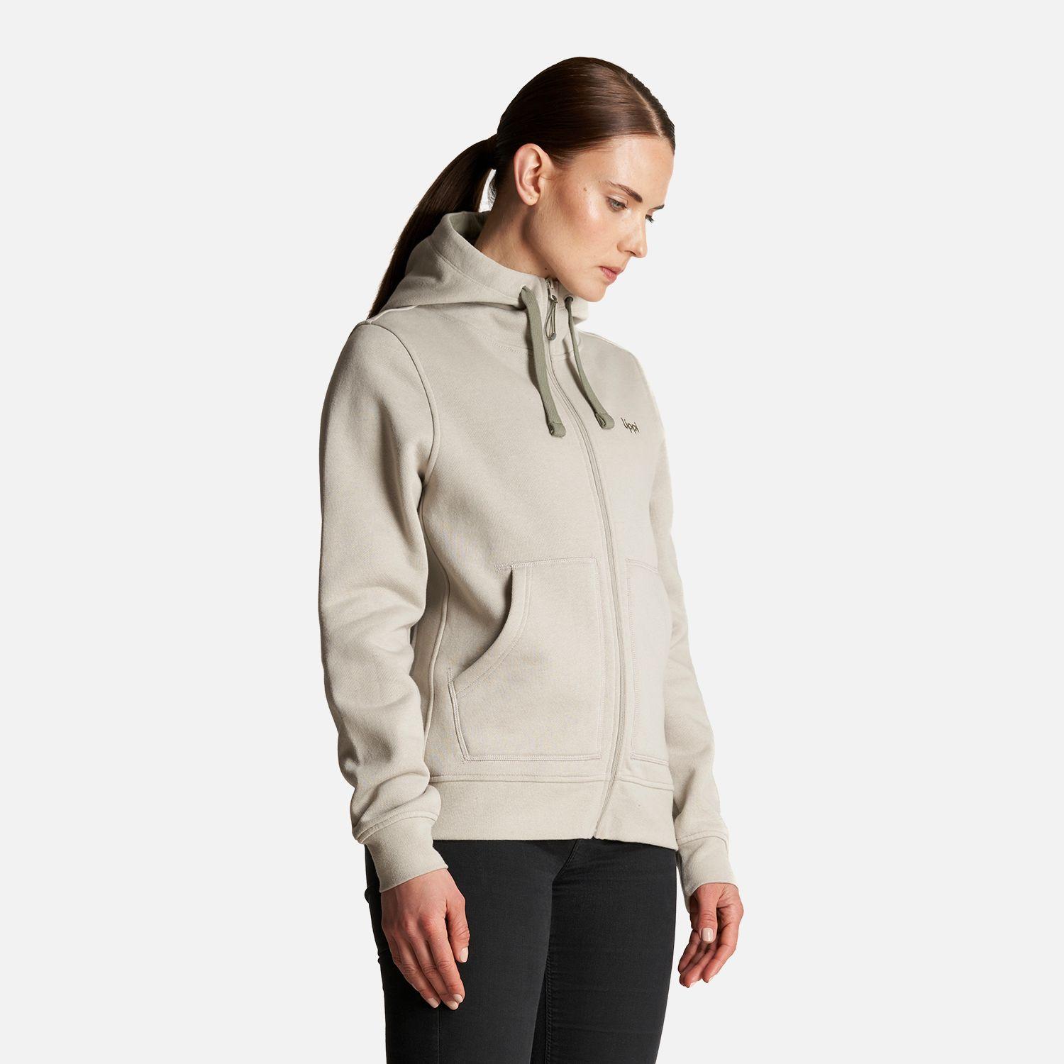 Poleron Mujer Insigne Full Zip Hoody Sweatshirt Gris Cálido Lippi-2