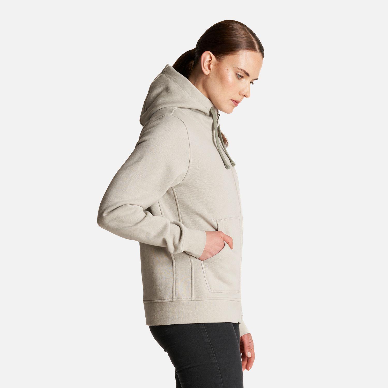 Poleron Mujer Insigne Full Zip Hoody Sweatshirt Gris Cálido Lippi-3