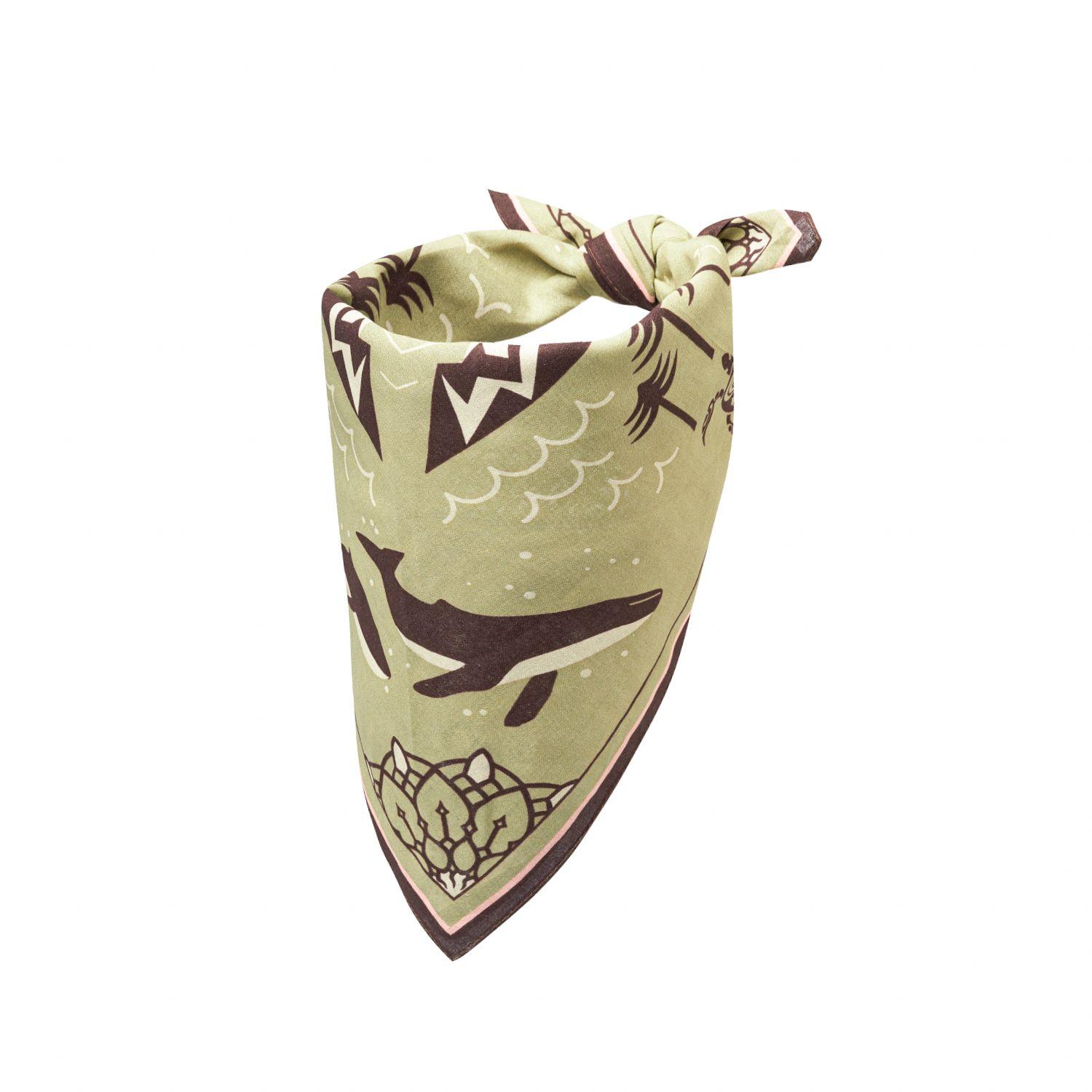 Bandana Unisex Bandana Oceano Verde Haka Honu-0