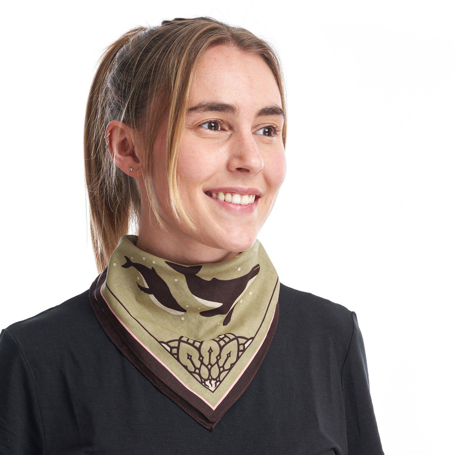 Bandana Unisex Bandana Oceano Verde Haka Honu-3