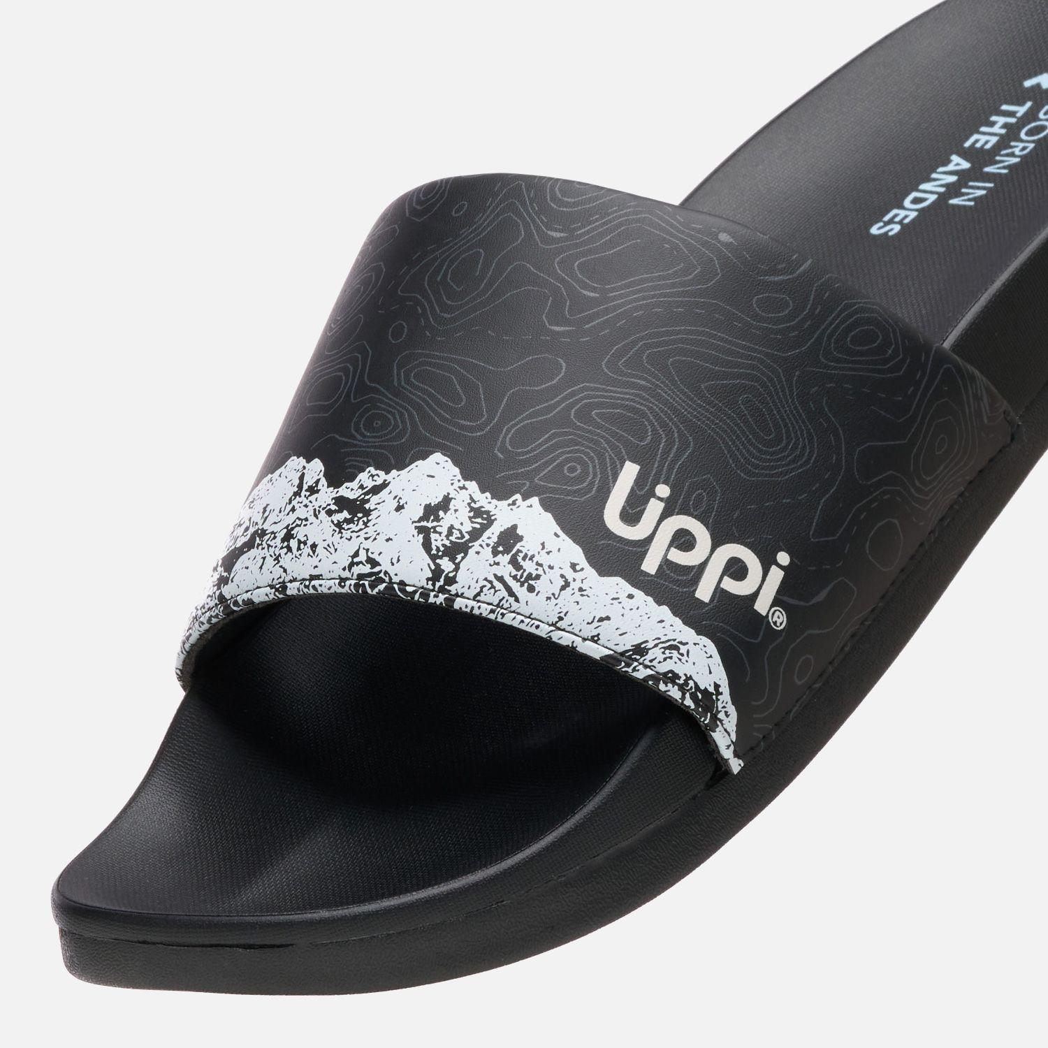 Sandalia Hombre Insigne Slide Print Negro Lippi V26-1