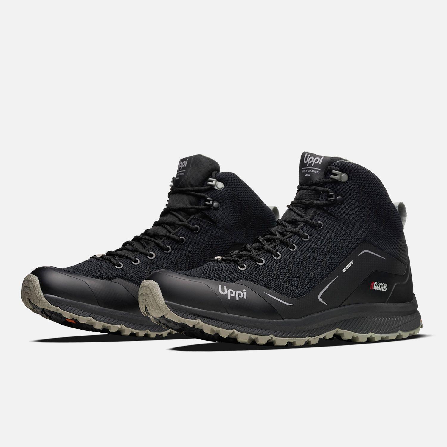 Botín Hombre Light Rock Mid Eco Negro Lippi I25-3