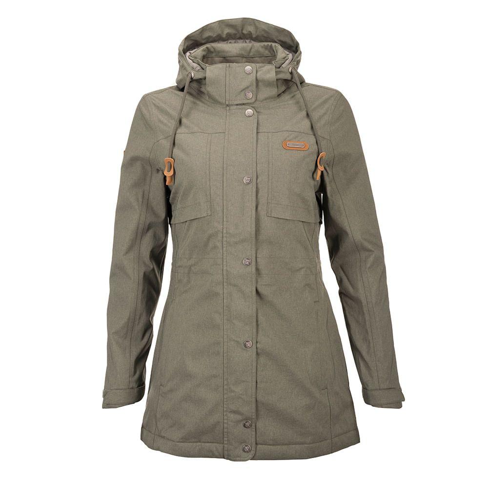 Chaqueta Mujer All Cover B-Dry Hoody Jacket Oliva Oscuro Lippi-0
