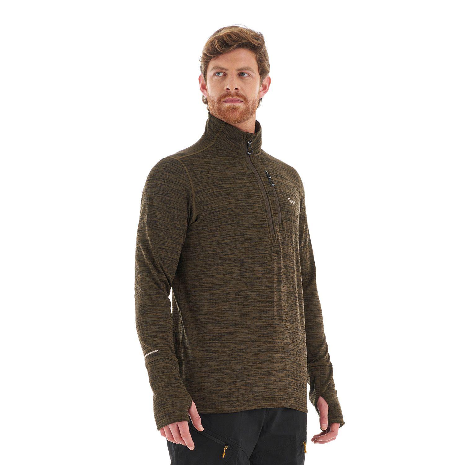 Poleron Hombre Just Move Nano-F 14 Zip Oliva osucro Lippi-2