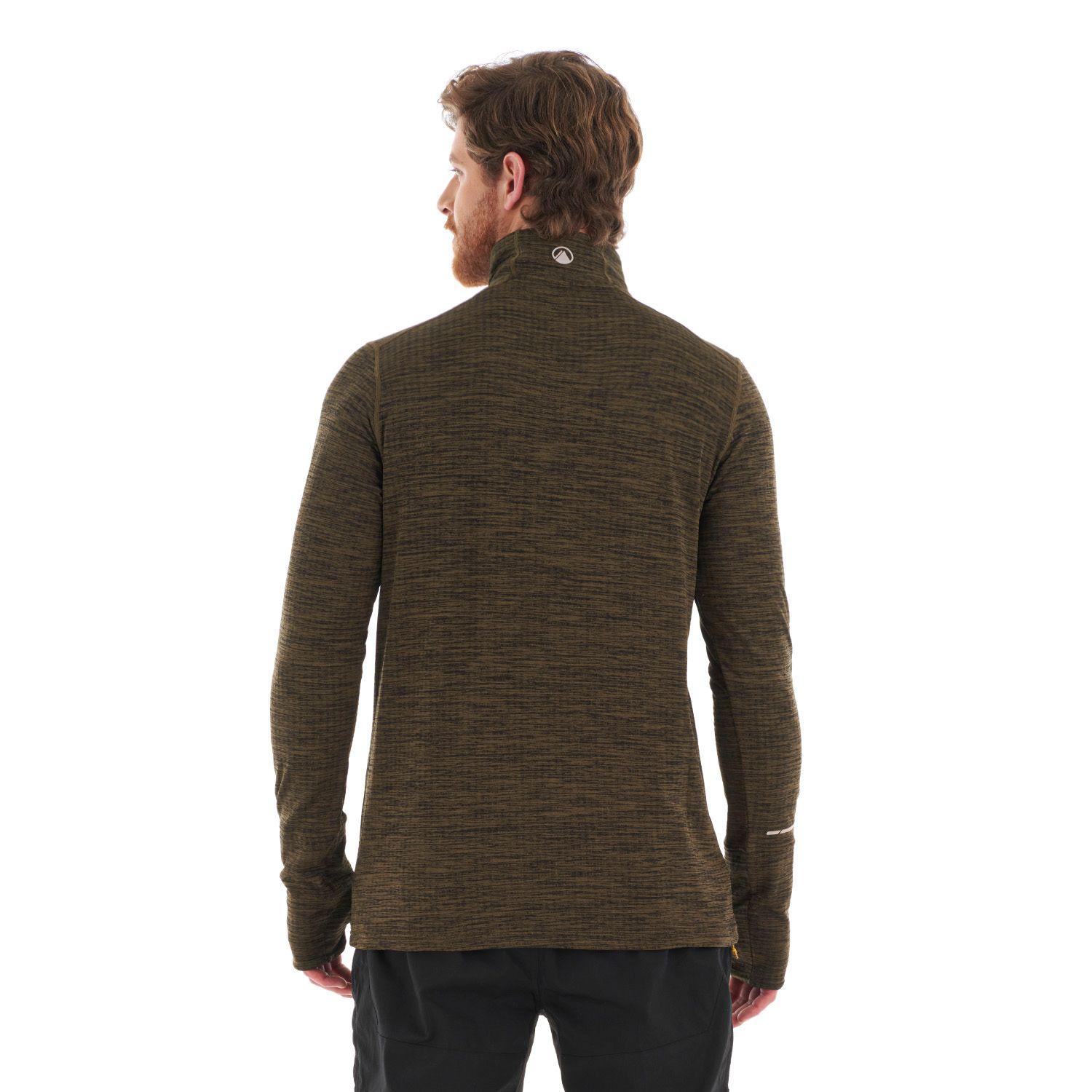 Poleron Hombre Just Move Nano-F 14 Zip Oliva osucro Lippi-5