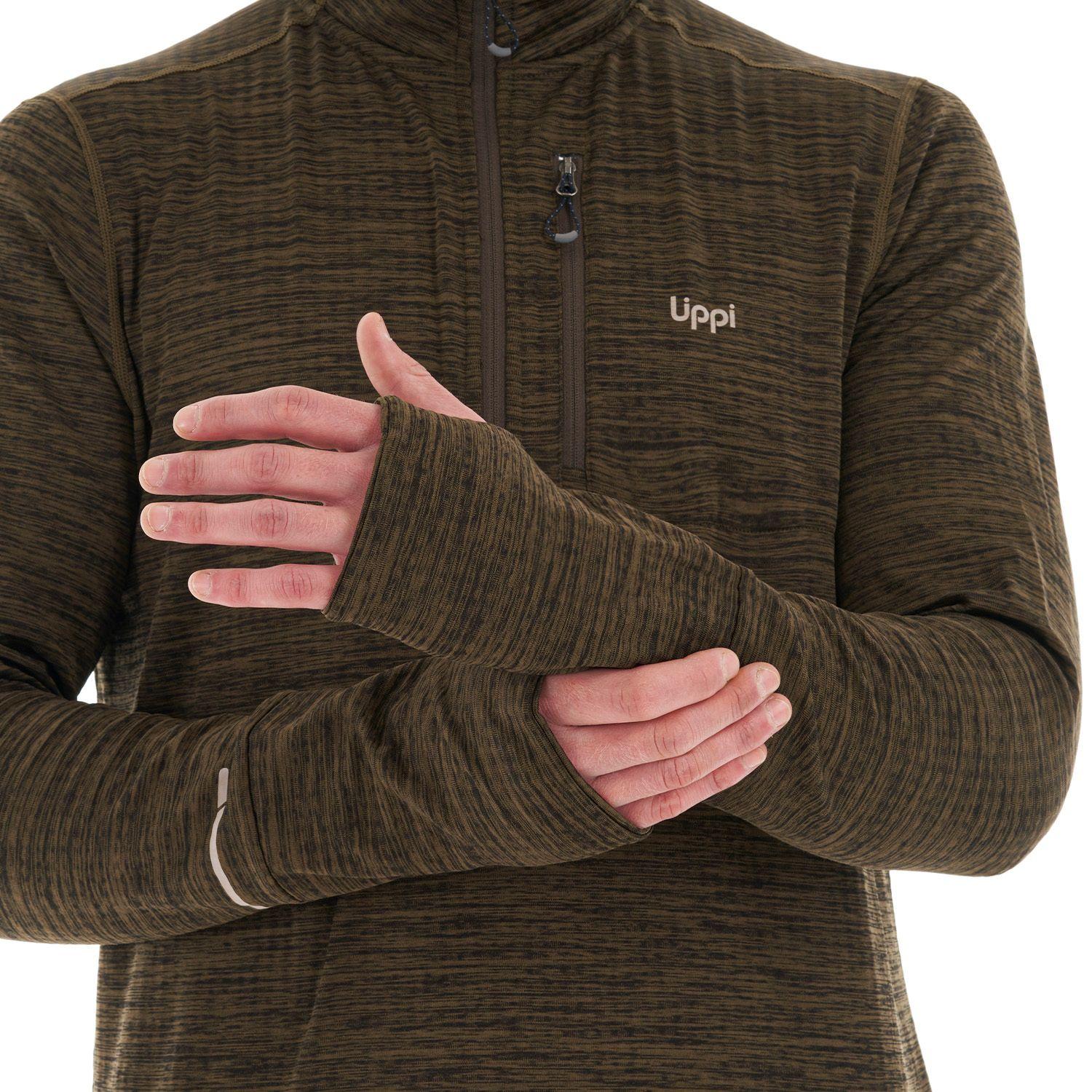 Poleron Hombre Just Move Nano-F 14 Zip Oliva osucro Lippi-6