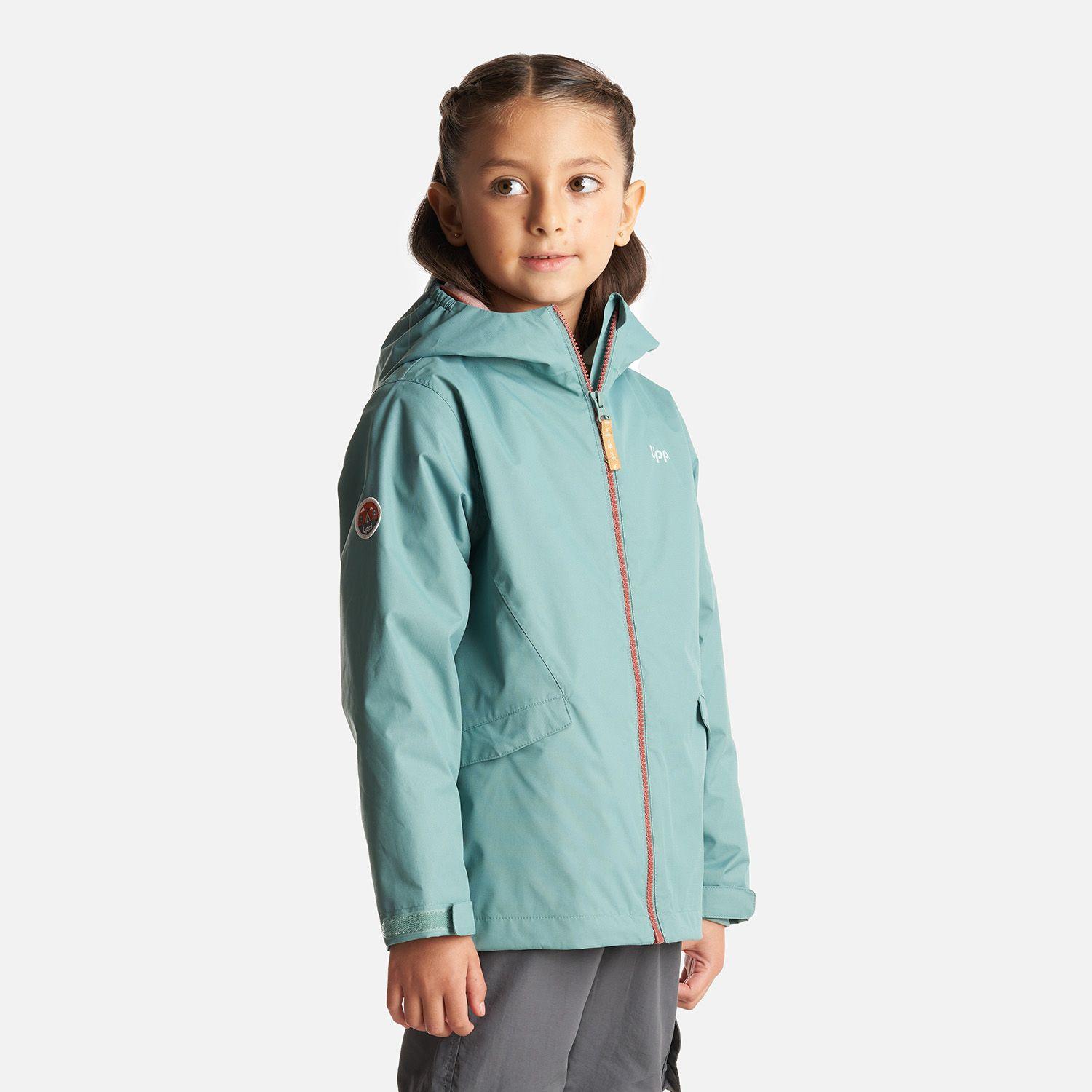 Chaqueta Niña Snowball Fusion-3 Hoody Jacket Jade Oscuro/Rosa Lippi-2