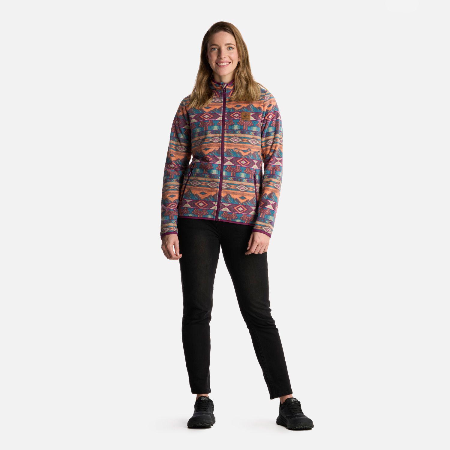 Polerón Mujer Tokerau Pro Print Turquesa Haka Honu-5