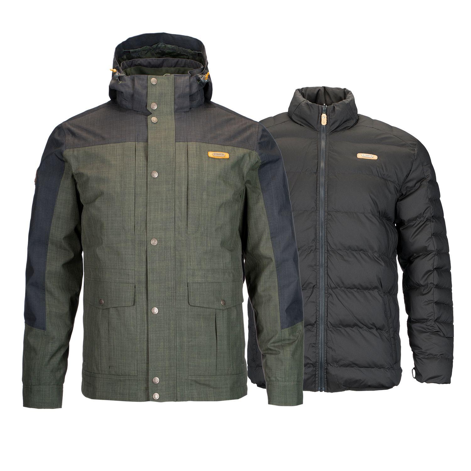 Chaqueta Hombre Nalca Fusion-3 Hoody Jacket Verde Oscuro / Grafito Lippi-0