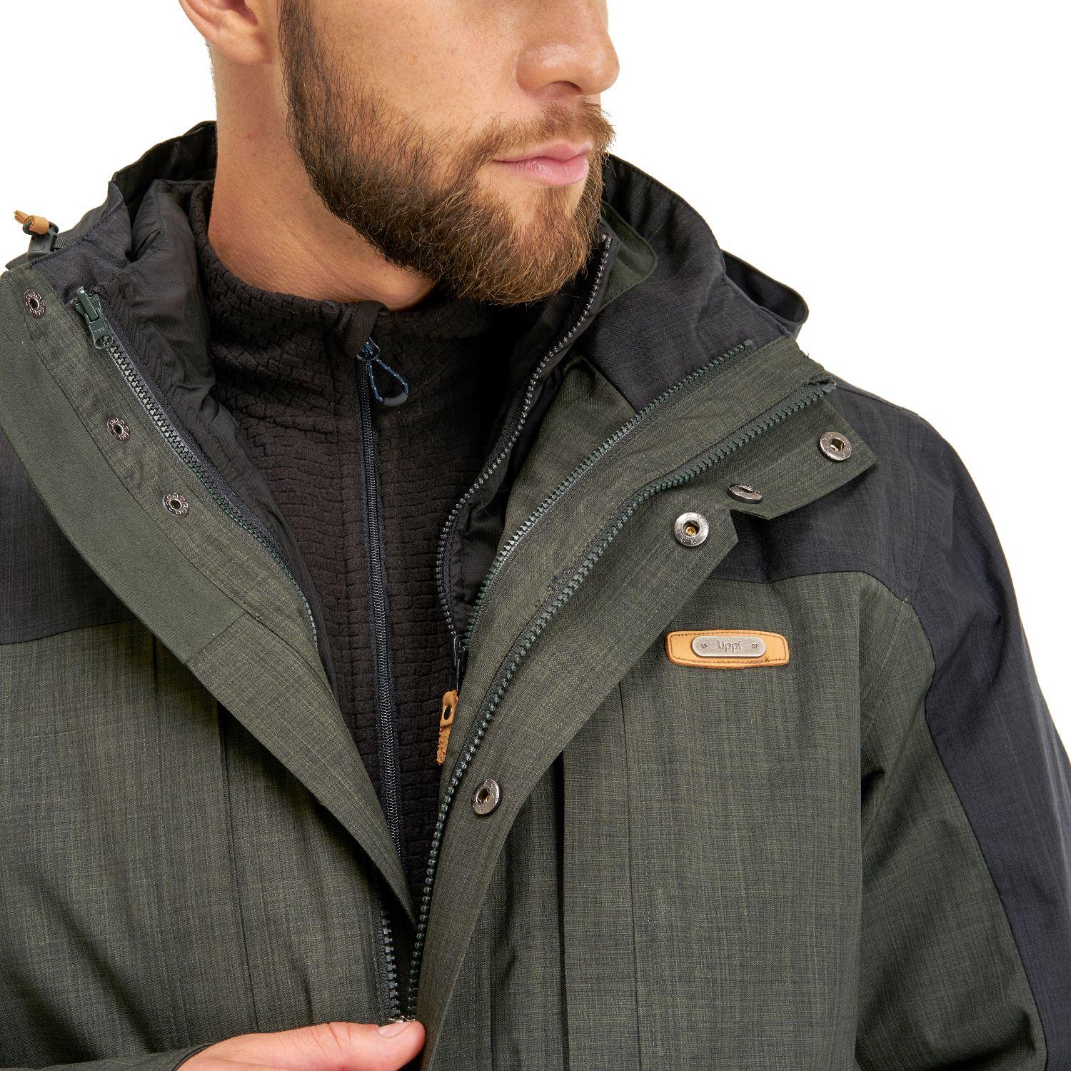 Chaqueta Hombre Nalca Fusion-3 Hoody Jacket Verde Oscuro / Grafito Lippi-4