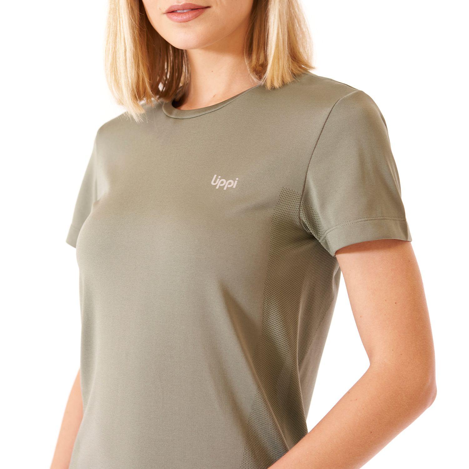 Polera Mujer B Ready Seamless T-Shirt Verde Mate Lippi-4