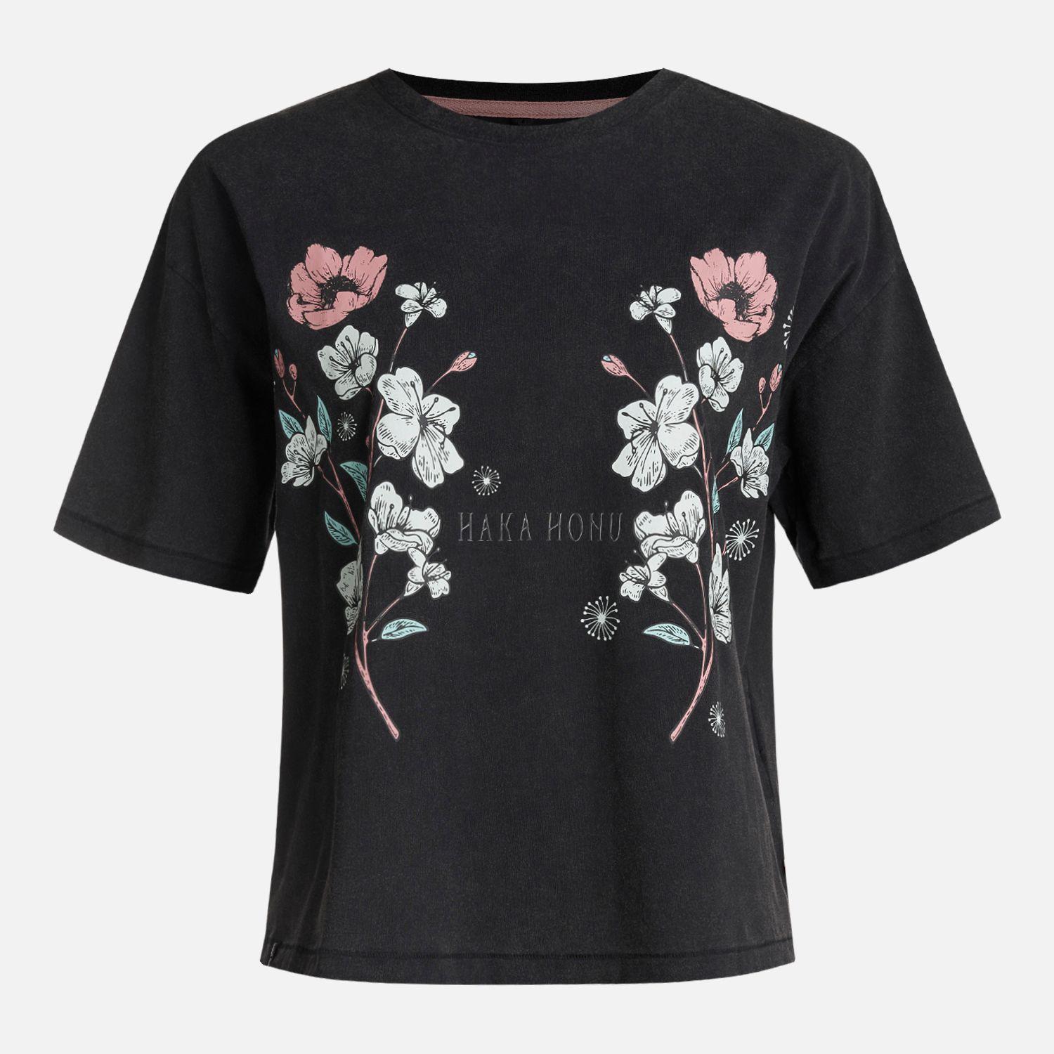 Polera Mujer Gorrion Negro Haka Honu-0
