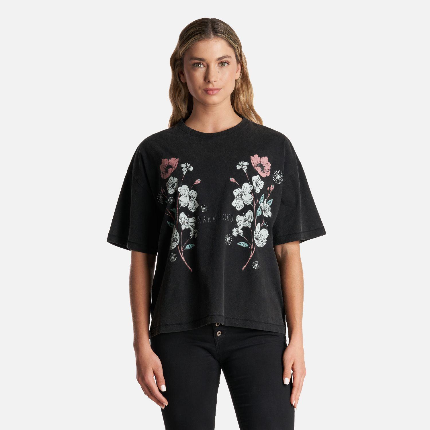 Polera Mujer Gorrion Negro Haka Honu-1