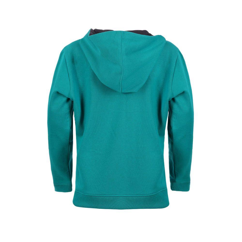 Poleron Niño Insigne Cotton Hoody Turquesa Verde Lippi-1