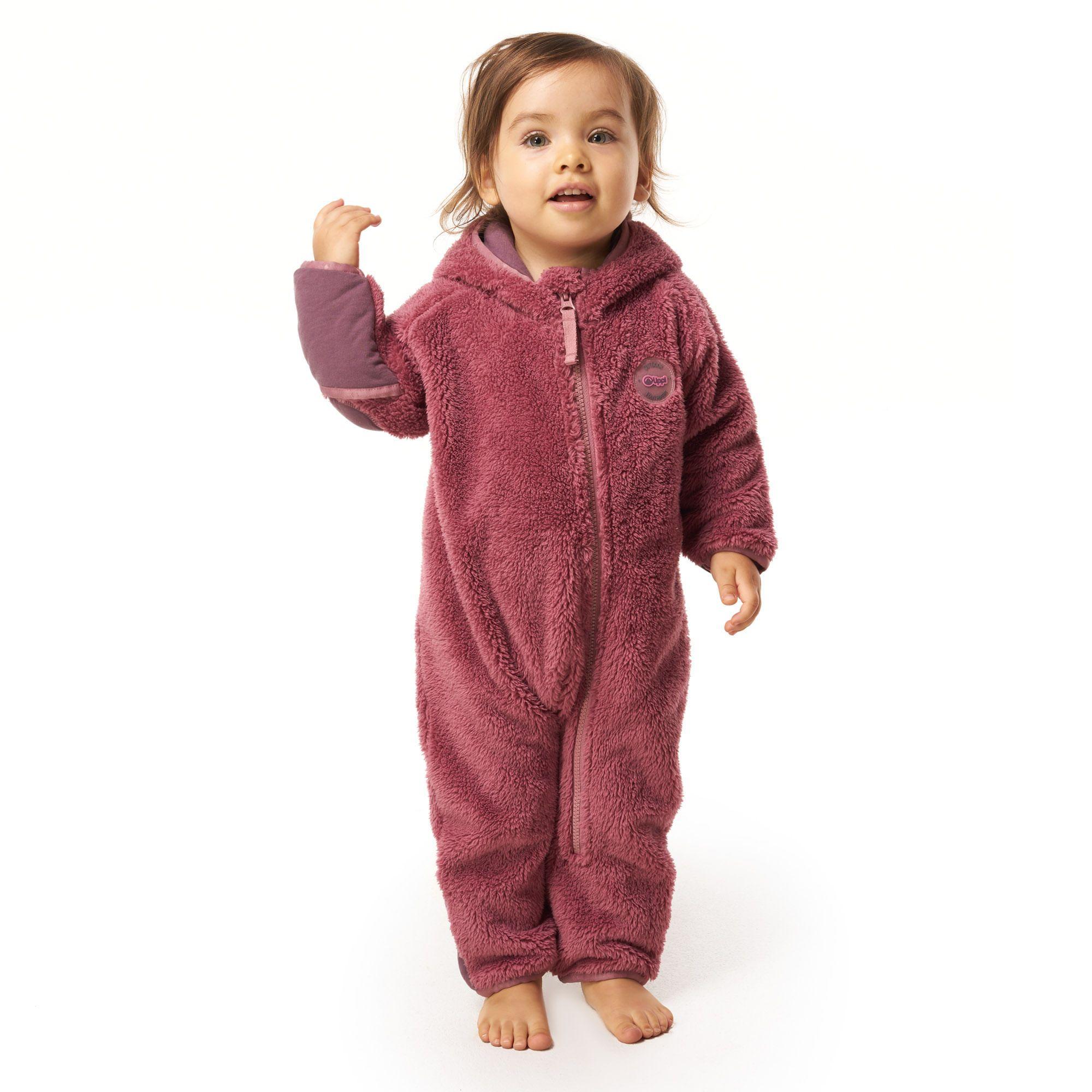 Enterito Baby Girl Bear Shaggy-Pro Onesie Jade Oscuro Lippi-1