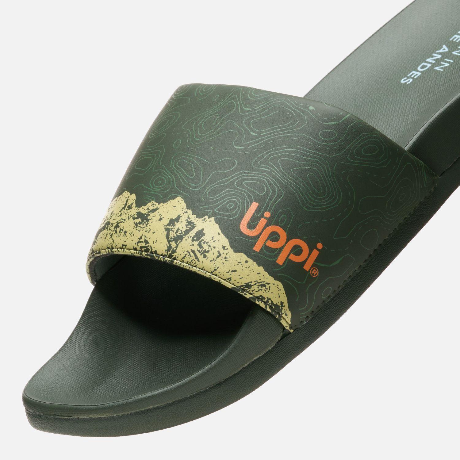 Sandalia Hombre Insigne Slide Print Verde Militar Lippi V25-1