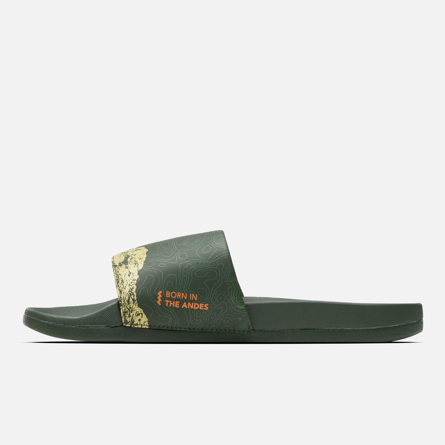 Sandalia Hombre Insigne Slide Print Verde Militar Lippi V25-2
