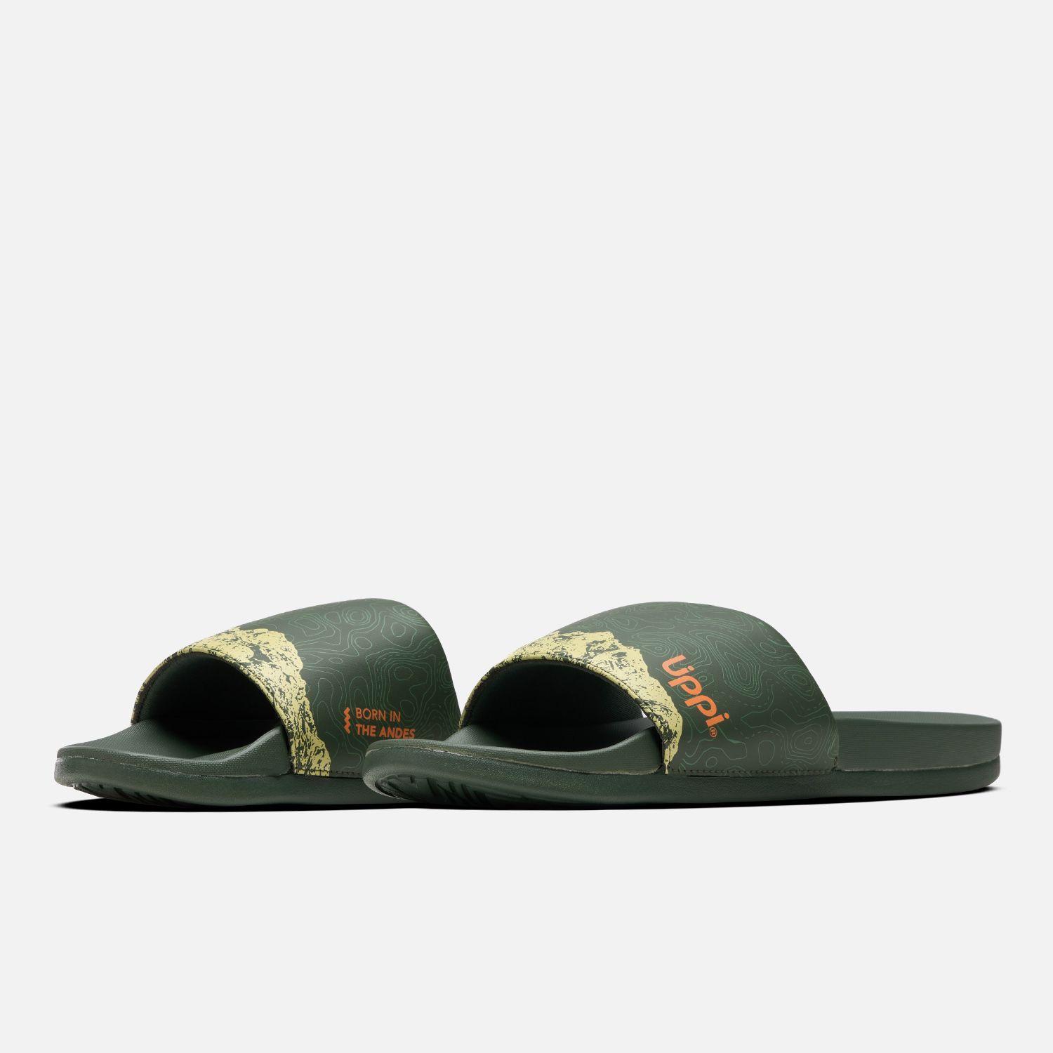 Sandalia Hombre Insigne Slide Print Verde Militar Lippi V25-4