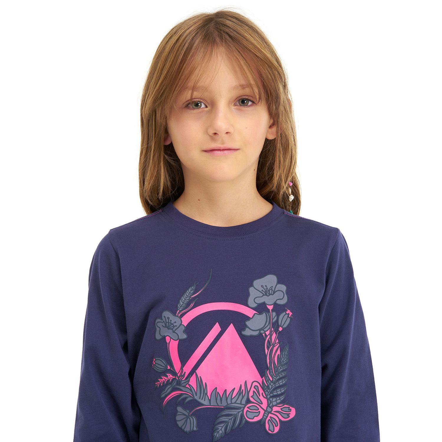 Polera Niña Garden Long Sleeve T-Shirt Azul Noche Lippi-4