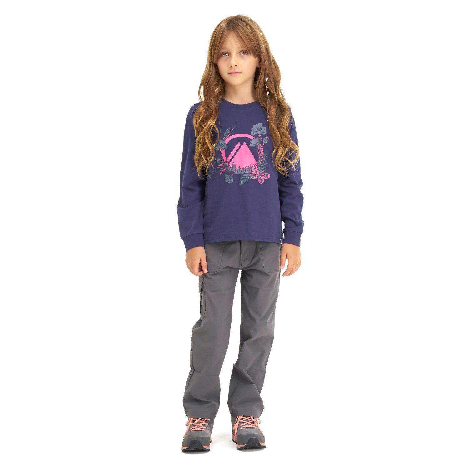 Polera Niña Garden Long Sleeve T-Shirt Azul Noche Lippi-5
