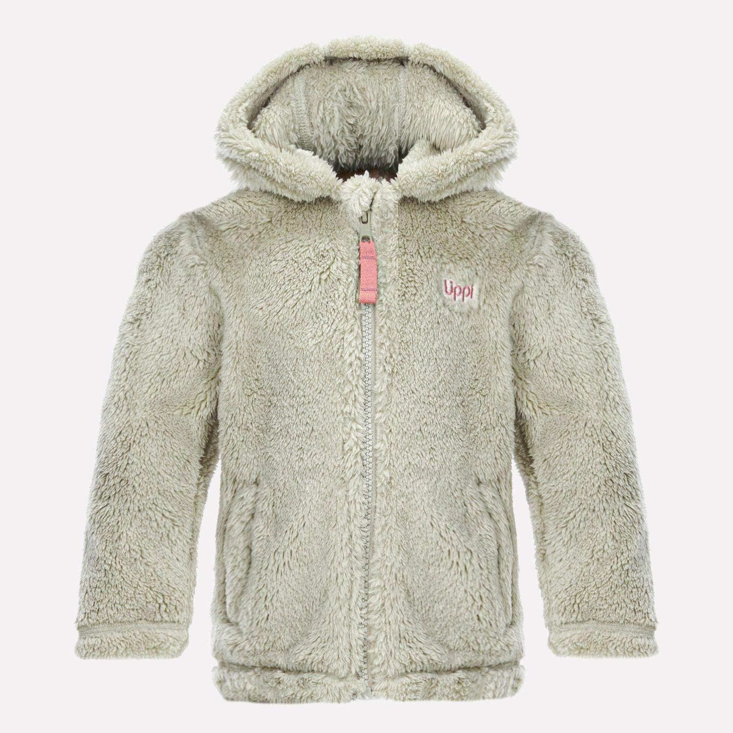 Chaqueta Baby Girl Mini Bear Shaggy-Pro Hoody Jacket Taupe Lippi-0