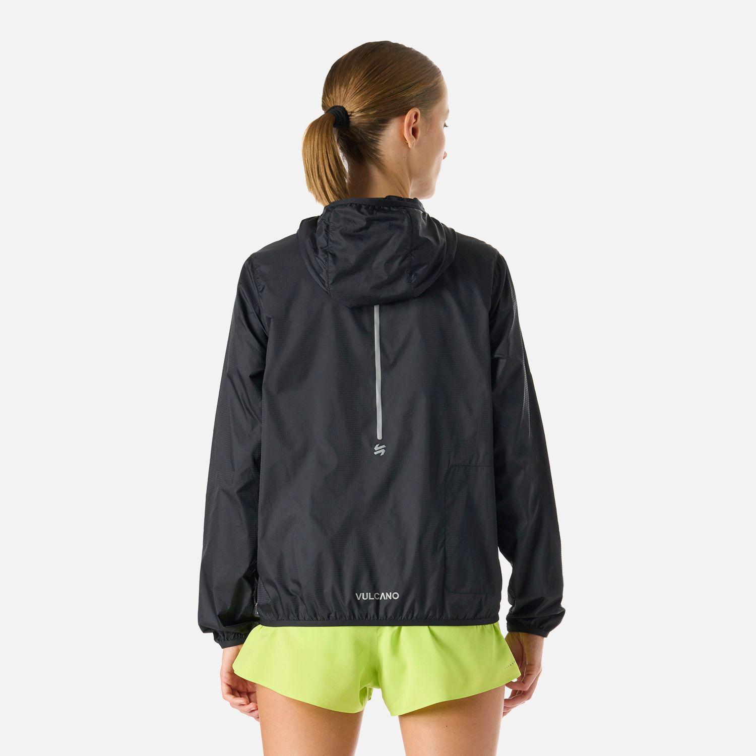 Chaqueta Mujer Built To Move Windbreaker Negro Vulcano-3