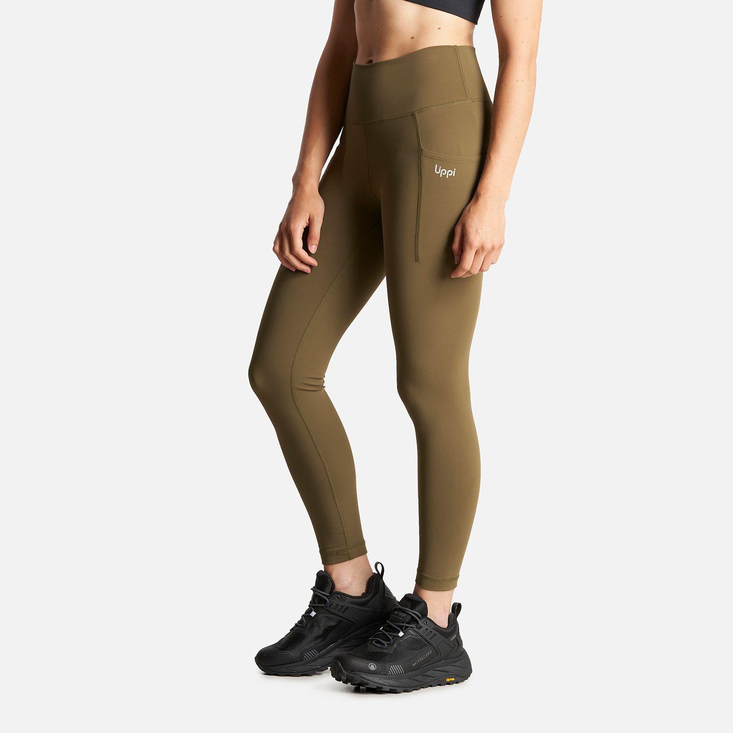 Calza Mujer In-Action Sport Leggings Verde Militar Lippi-2