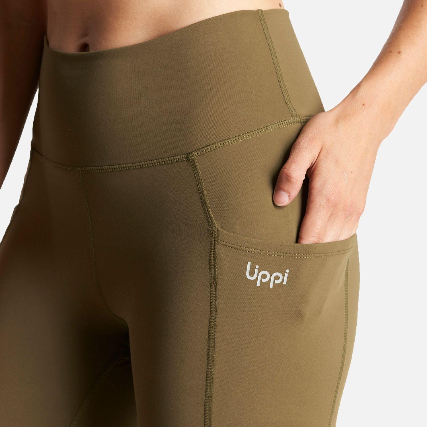 Calza Mujer In-Action Sport Leggings Verde Militar Lippi-5